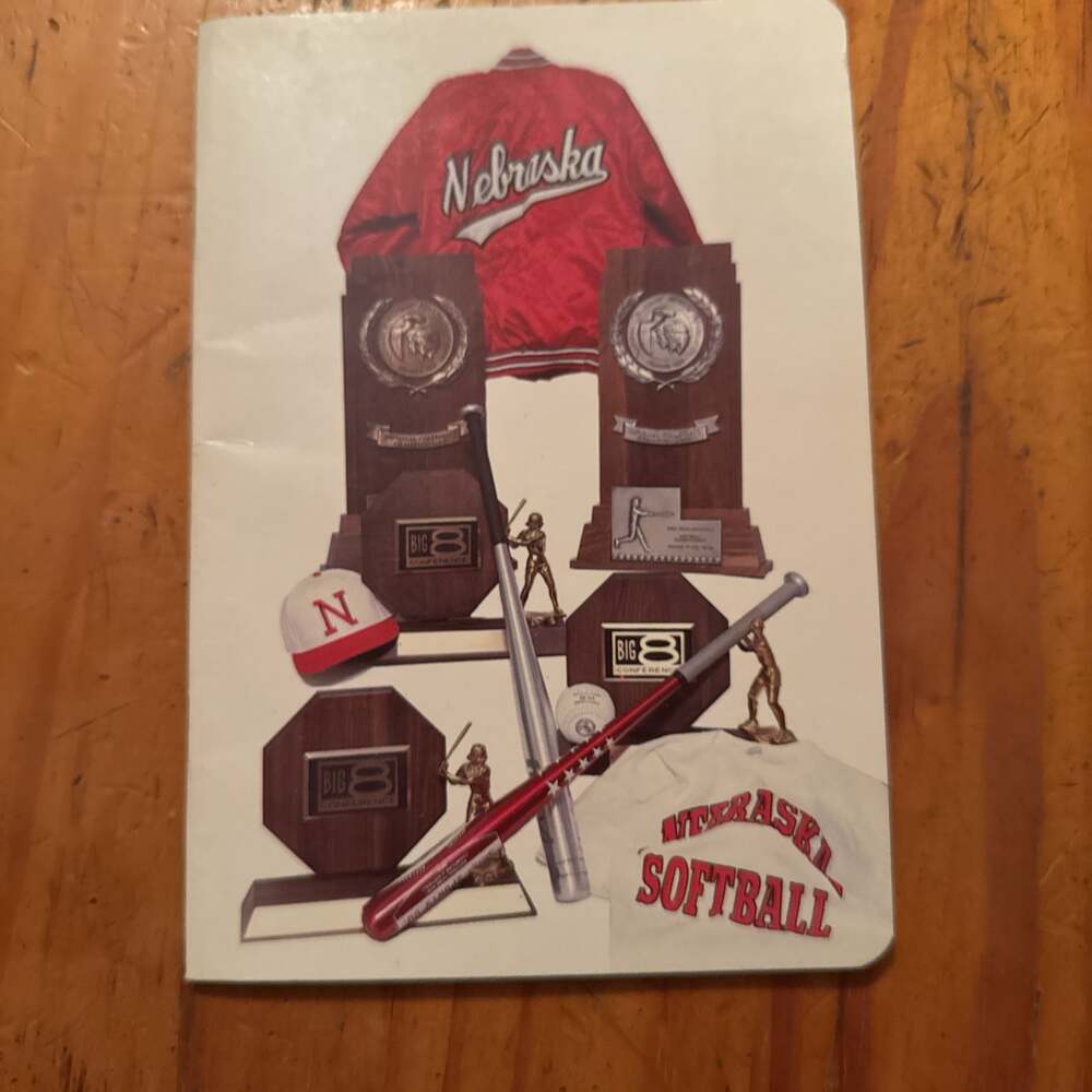 University of Nebraska women’s softball media guide 1986 spring schedule